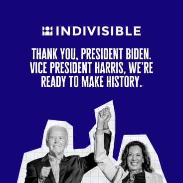 Thank you, President Biden. President Harris, we're ready to make history.